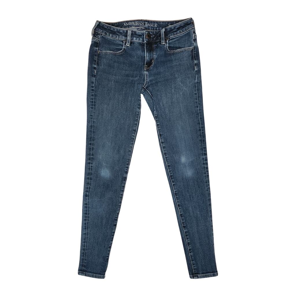 American Eagle Super Stretch Dark Denim Jeggings Size 4 Reg